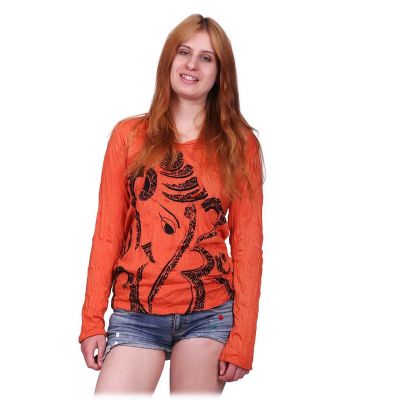 Damen Kapuzen-T-Shirt Sure Elephant Orange Thailand