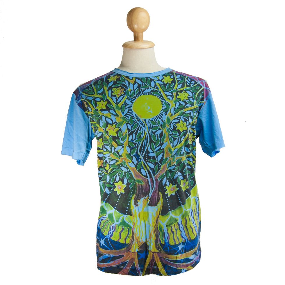 Mirror t-shirt Magical Tree Blue Thailand