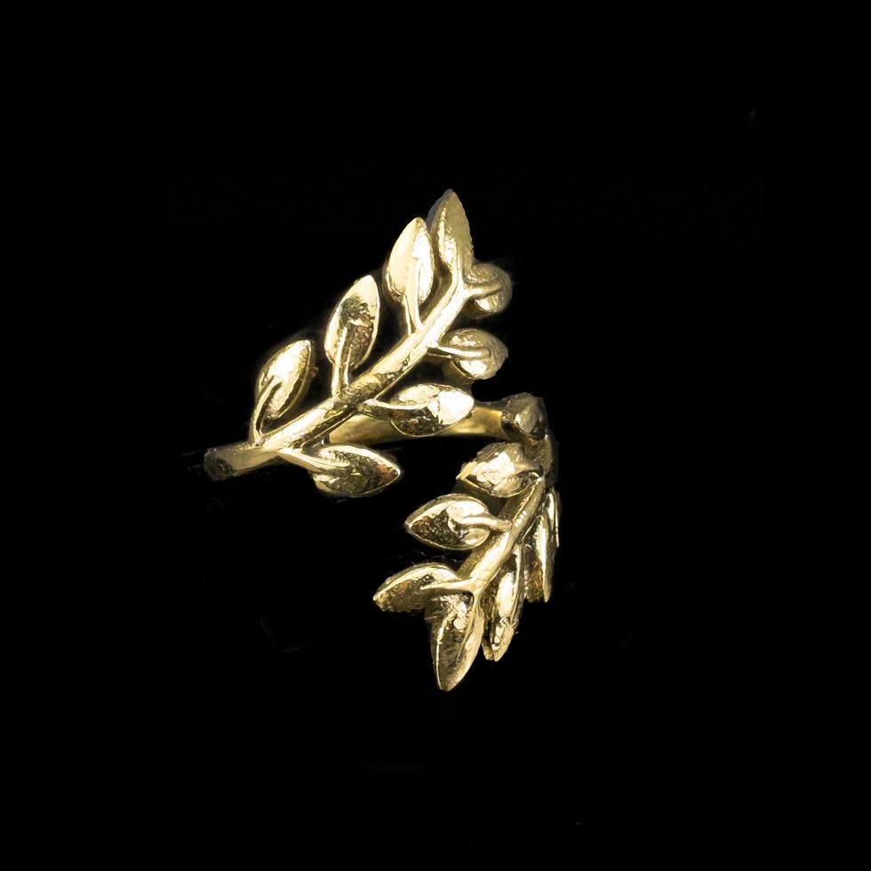 Messing-Ring Laurel Brass India