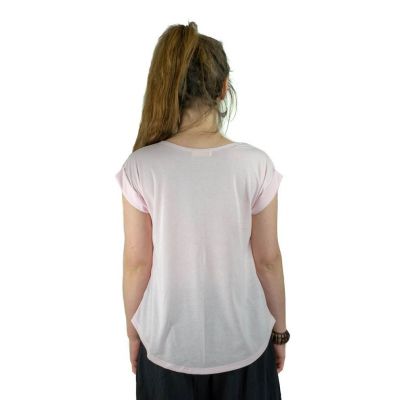 Damen T-Shirt mit kurzen Ärmeln Darika Meadow Tree Pinkish Thailand