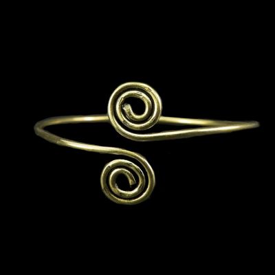 Messingarmband mit Spiralen Glencora Brass