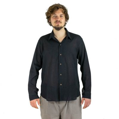 Herrenhemd mit langen Ärmeln Tombol Black | M, L, XL, XXL, XXXL