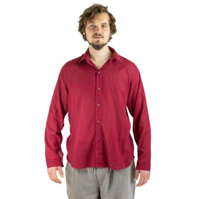 Herrenhemd mit langen Ärmeln Tombol Burgundy | M, L, XL, XXL, XXXL