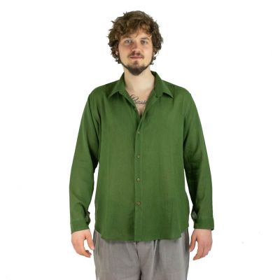 Herrenhemd mit langen Ärmeln Tombol Green | XL, XXL, XXXL