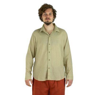 Herrenhemd mit langen Ärmeln Tombol Light Brown | M, L, XL, XXL, XXXL