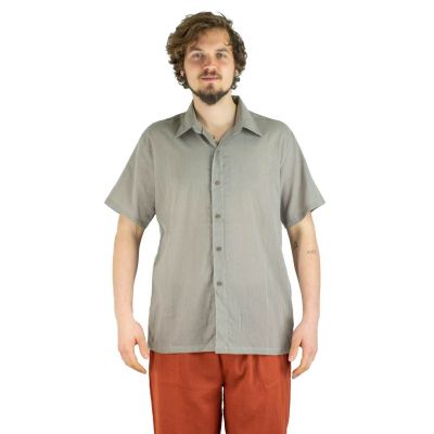 Herrenhemd mit kurzen Ärmeln Jujur Grey | M, L, XL, XXL, XXXL