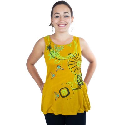 Ethnisches Top Banou Yellow | S, M, L, XL, XXL