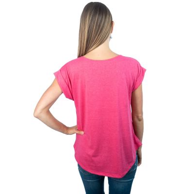 Damen T-Shirt mit kurzen Ärmeln Darika Cacti Pink Thailand