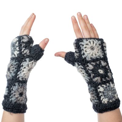 Wollene fingerlose Handschuhe Jendela Damak | fingerlose Handschuhe, Kollektion Stirnband und fingerlose Handschuhe