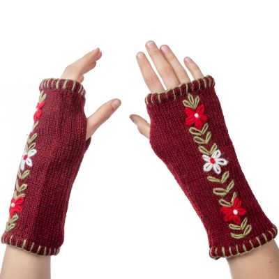Wollene fingerlose Handschuhe Umanga Merun