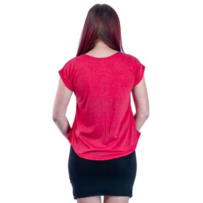 Damen T-Shirt mit kurzen Ärmeln Darika Cacti Red Thailand
