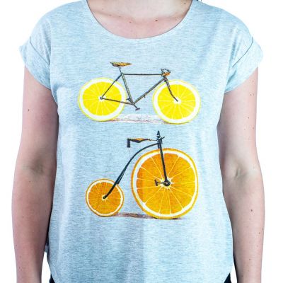 Damen T-Shirt mit kurzen Ärmeln Darika Citrus Bikes Thailand