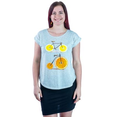 Damen T-Shirt mit kurzen Ärmeln Darika Citrus Bikes | S/M