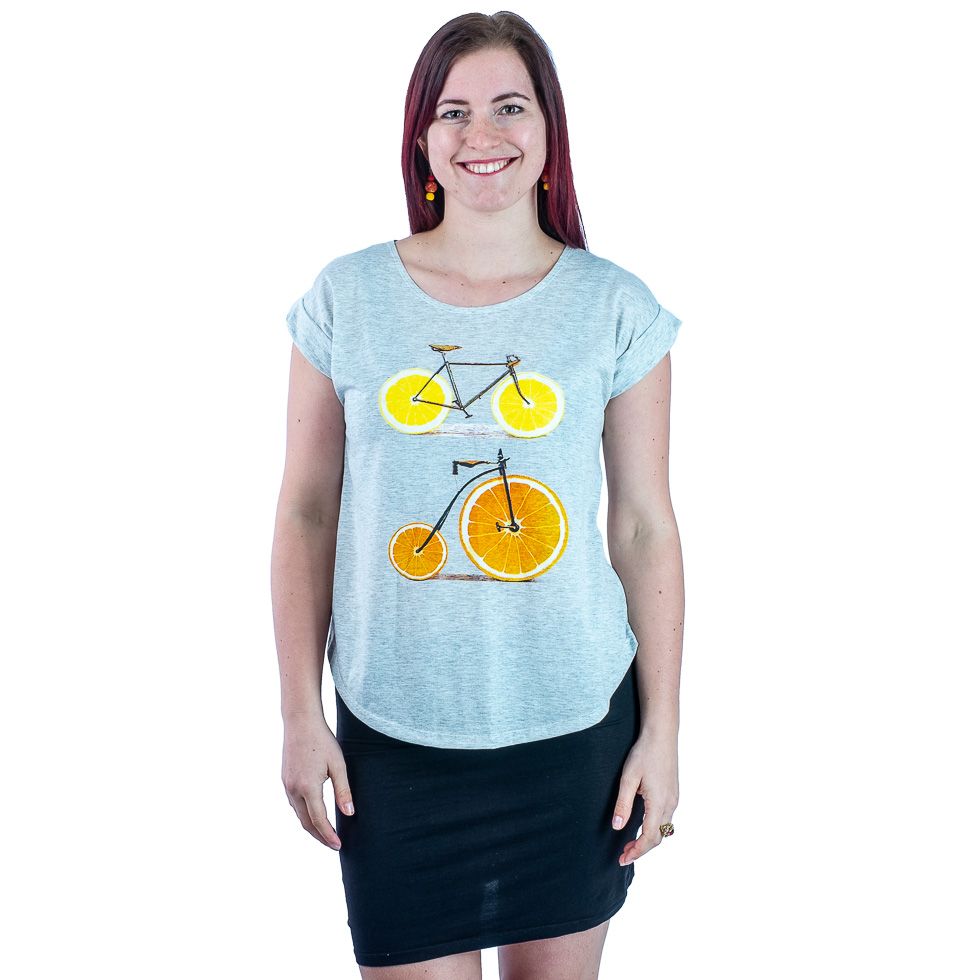 Damen T-Shirt mit kurzen Ärmeln Darika Citrus Bikes Thailand