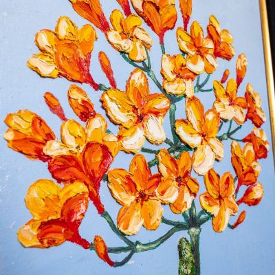 Gemälde Orange Baum