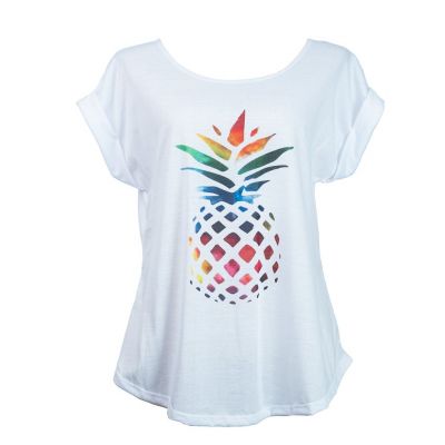 Damen T-Shirt mit kurzen Ärmeln Darika Pineapple | S/M