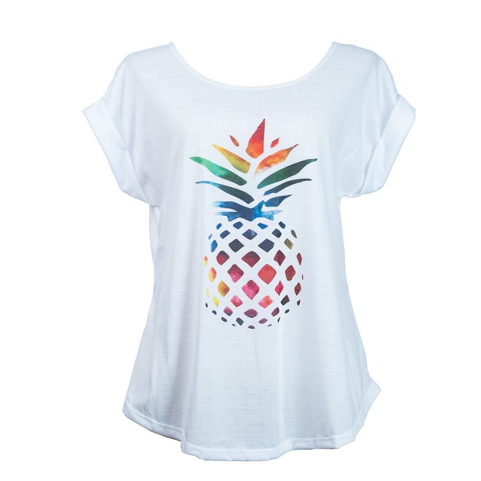 Damen T-Shirt mit kurzen Ärmeln Darika Pineapple Thailand