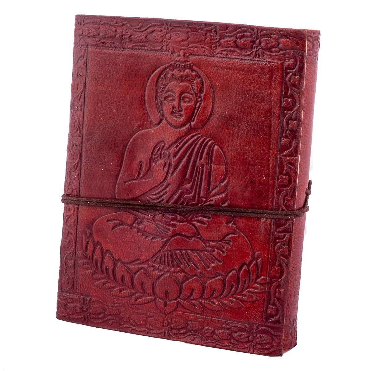 Leder-Notizbuch Buddha India