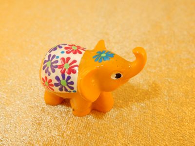 Handbemalter Elefant Atas Kuning | LETZTES STÜCK!