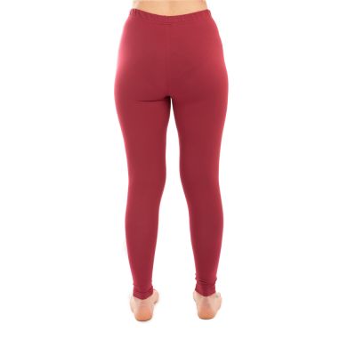 Baumwoll-Yoga-Outfit Doppeldorje und Chakren – rot - - Leggings L/XL Nepal