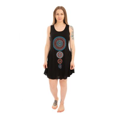 Ethno-Kleid mit Mandalas Gopala Hitam | S, M, L, XL, XXL