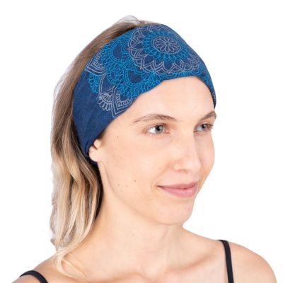 Stirnband mit Mandala-Druck Ismerie Blue