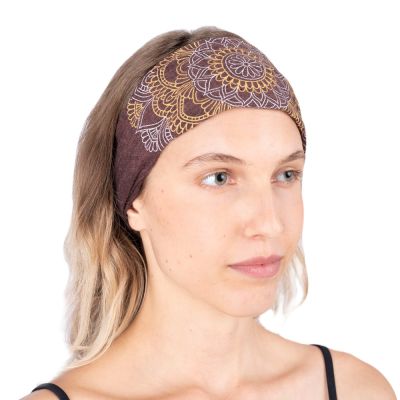 Stirnband mit Mandala-Druck Ismerie Brown