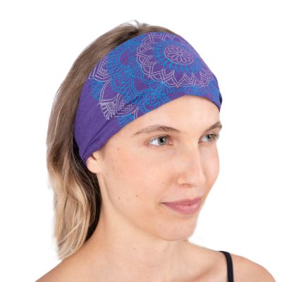 Stirnband mit Mandala-Druck Ismerie Purple