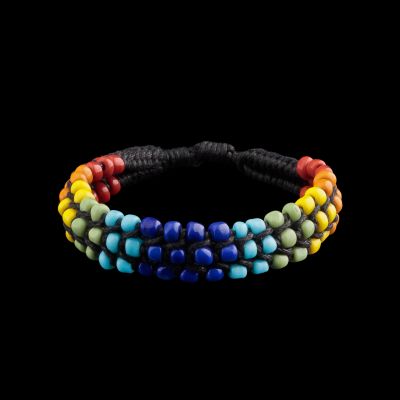 Schnur-Makramee-Armband Rainbow