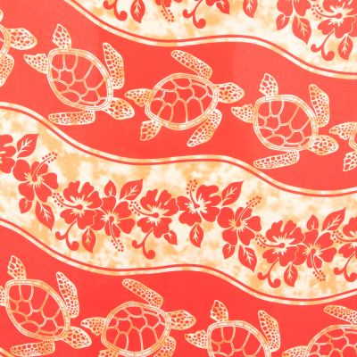 Sarong / Pareo / Strandschal Turtles in stream Red Thailand