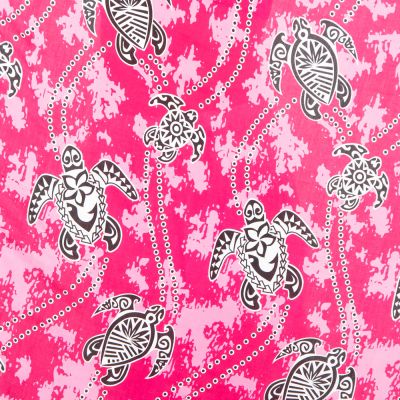 Sarong / Pareo / Strandschal Turtles Pink Thailand