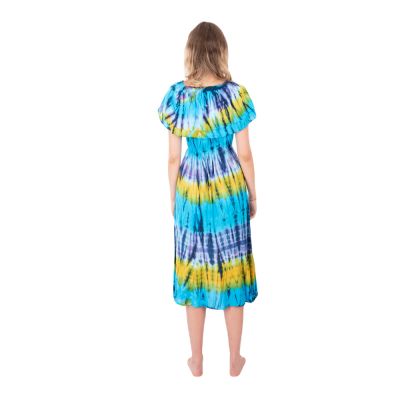 Langes Batik Kleid mit Rüschen Annabelle Dream Thailand