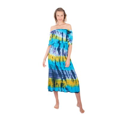 Langes Batik Kleid mit Rüschen Annabelle Dream | UNI