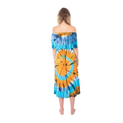 Langes Batik Kleid mit Rüschen Annabelle Sunny Day Thailand
