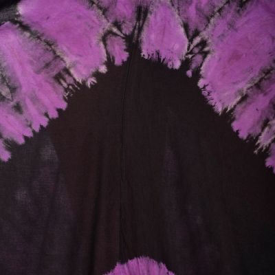Langes Batikkleid Tripta Purple-Black Thailand