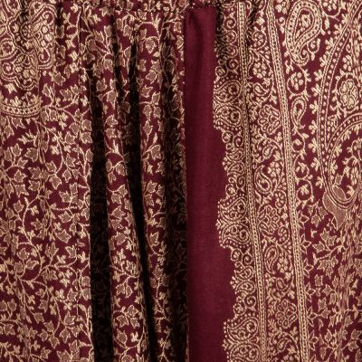 Warme Türkische Hose aus Acryl Damini Burgundy India