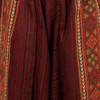 Warme Türkische Hose aus Acryl Kangee Burgundy India