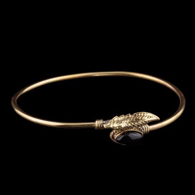 Messingarmband bracelet Leen Onyx