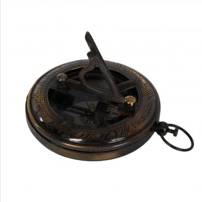 Retro Messing Kompass Stanley London Sundial | ⌀ 6,5 cm, ⌀ 4,5 cm