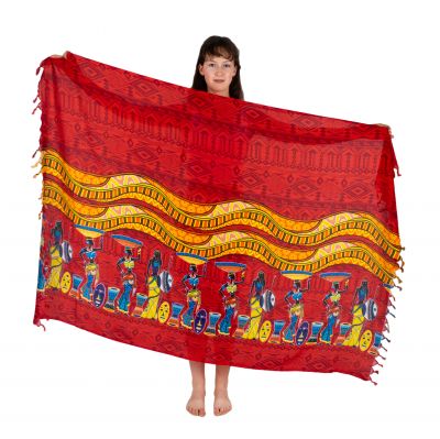 Sarong / Pareo / Strandschal African Women Red
