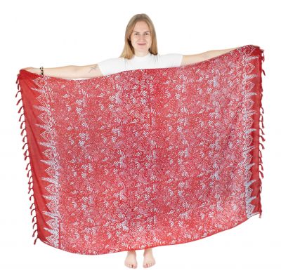 Batik sarong / pareo Ningrum Red