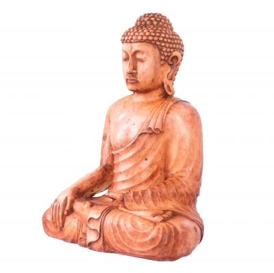 Bemalte Harz-Figur Buddha 30 cm Indonesia