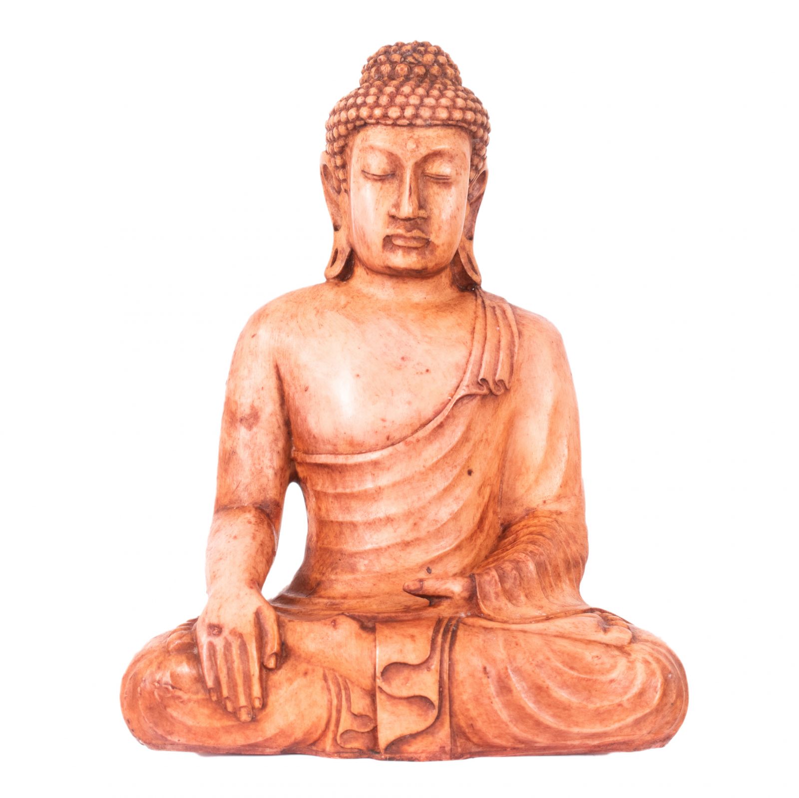 Bemalte Harz-Figur Buddha 30 cm Indonesia