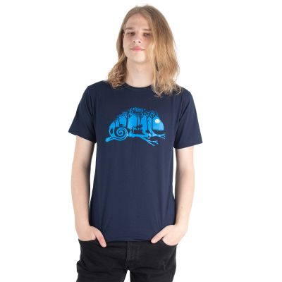 Baumwoll-T-Shirt mit Aufdruck Nacht im Wald | M, L, XL, XXL