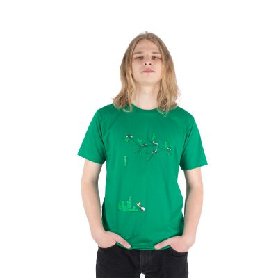 Baumwoll-T-Shirt mit Aufdruck Ameisenbau – grün | S - LETZTES STÜCK!, M, L, XL, XXL