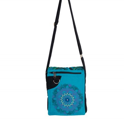 Handtasche / Dokumenten-Tasche mit Mandala-Druck Parvati Blue