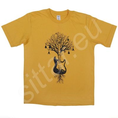 Baumwoll-T-Shirt mit Aufdruck Gitarrenbaum Thailand