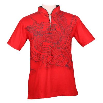 Orientalisches T-Shirt Emperor Dragon Red | L