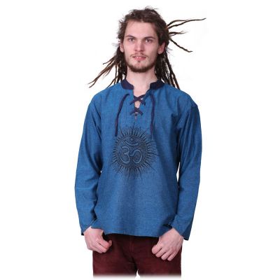 Kurta Matahari Pirus - Herrenhemd mit langen Ärmeln | S, M, L, XL, XXL
