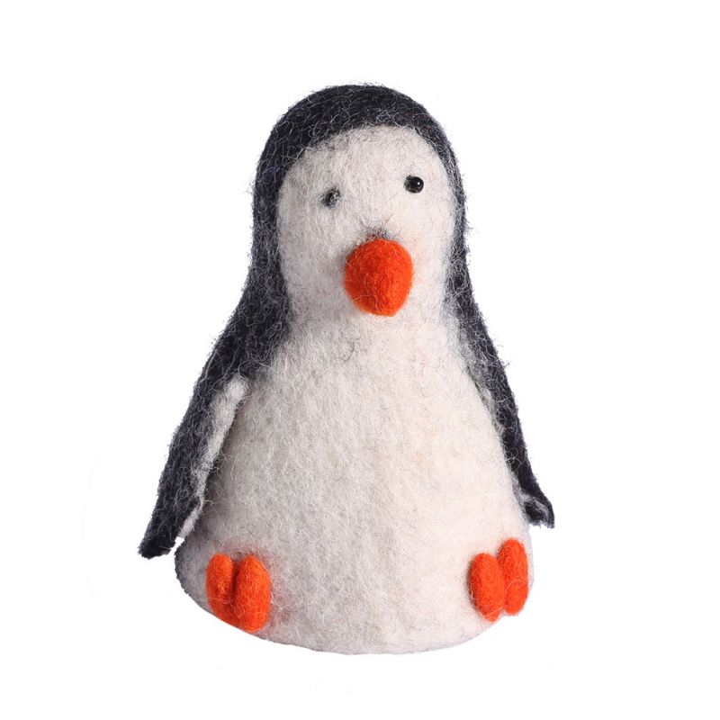 Filzpuppe Pinguin